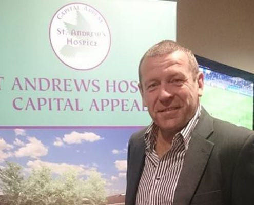 Andy Goram shows support for Capital Appeal